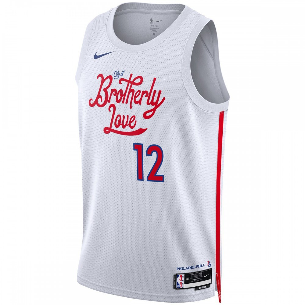 Tobias Harris Philadelphia 76ers Unisex 2022/23 Swingman Jersey - City Edition - White-Pro Kit Vault | Brand New 26/27 Sports Jerseys